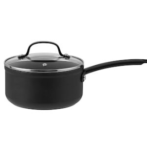 Arc Kasserolle med glasslokk svart 1,5 liter