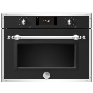 Bertazzoni F457HERMWTNE Heritage kombiovn med mikrobølgeovn, 45 cm, matt sort