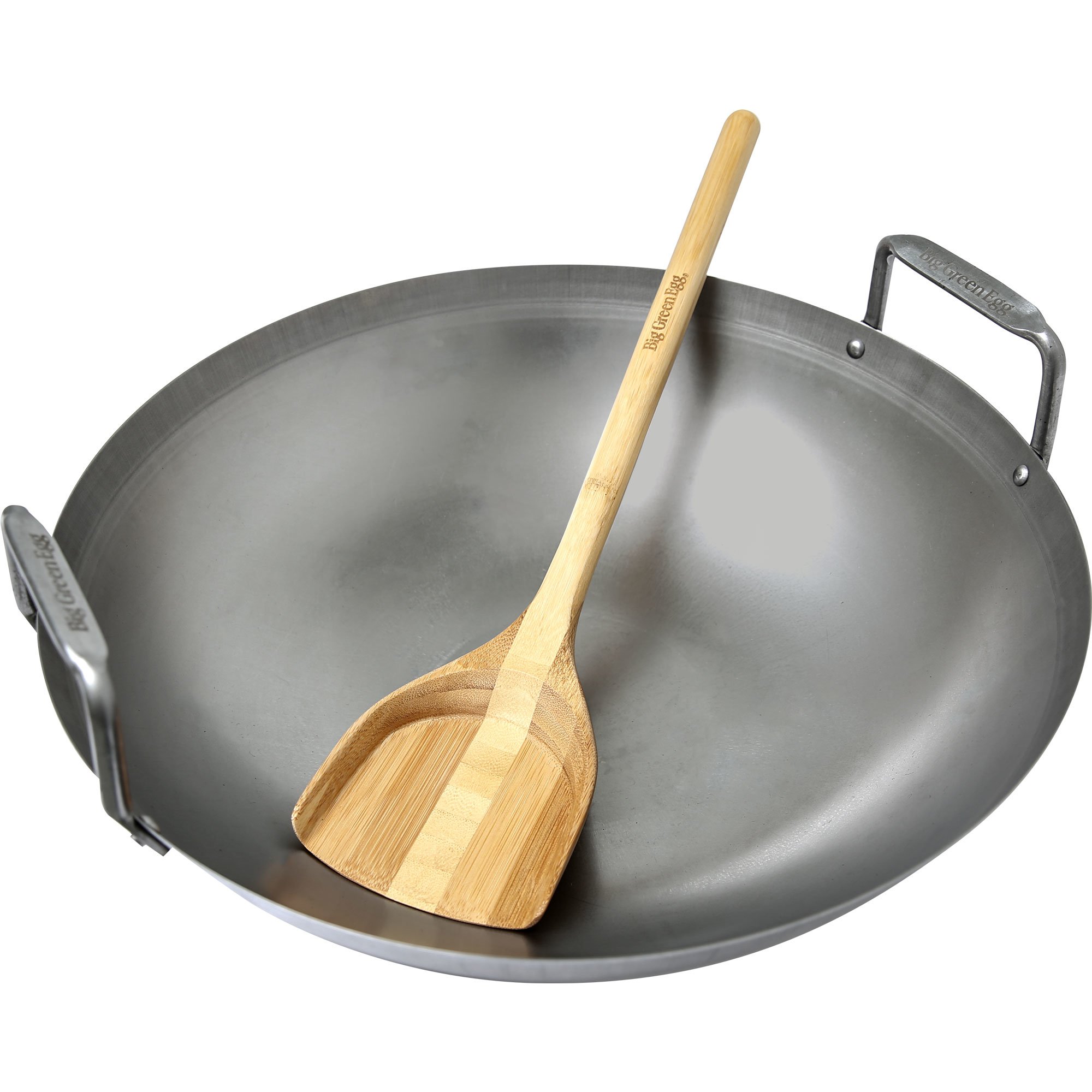 Big Green Egg Wokpanne med palett i bambus - BEST I TEST 2025