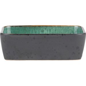 Bitz Fat rekt. 19x14cm svart/grønn