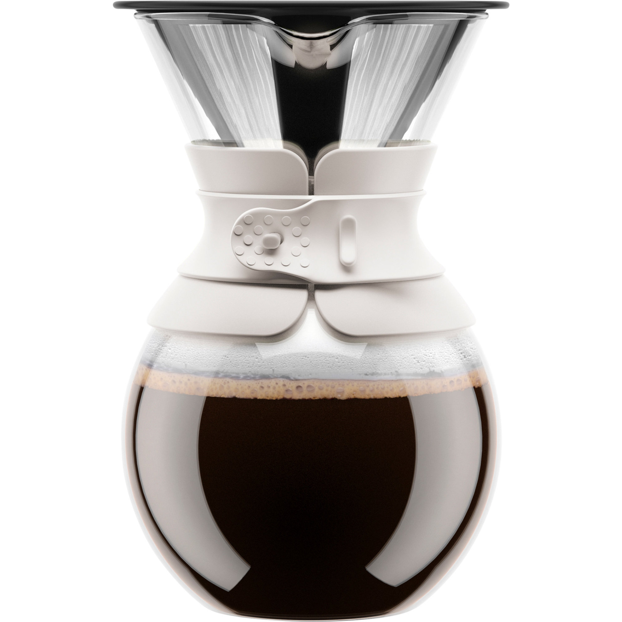 Bodum Pour Over med filter, hvid, 1 liter test