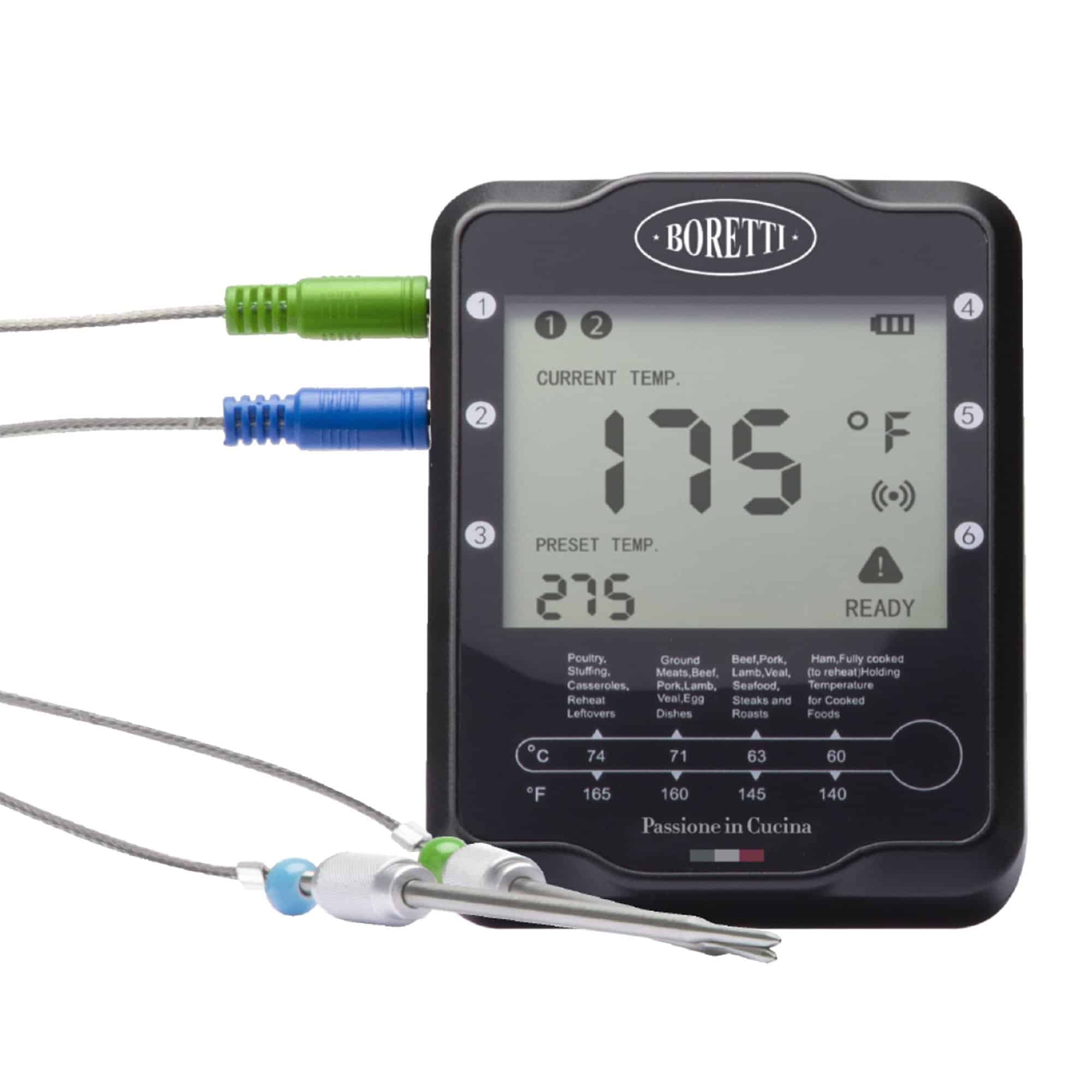 Boretti Grilltermometer med to målere test