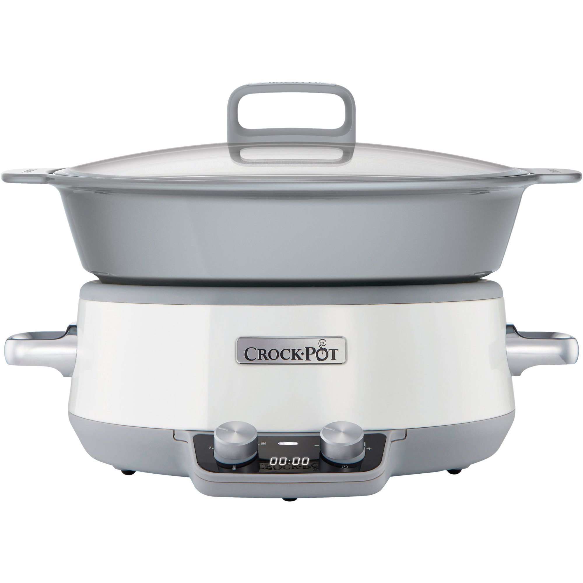 Crock-Pot Slowcooker One Pot Cooking 6,0 l Induksjon Duraceramic Timer Hvit - BEST I TEST 2025