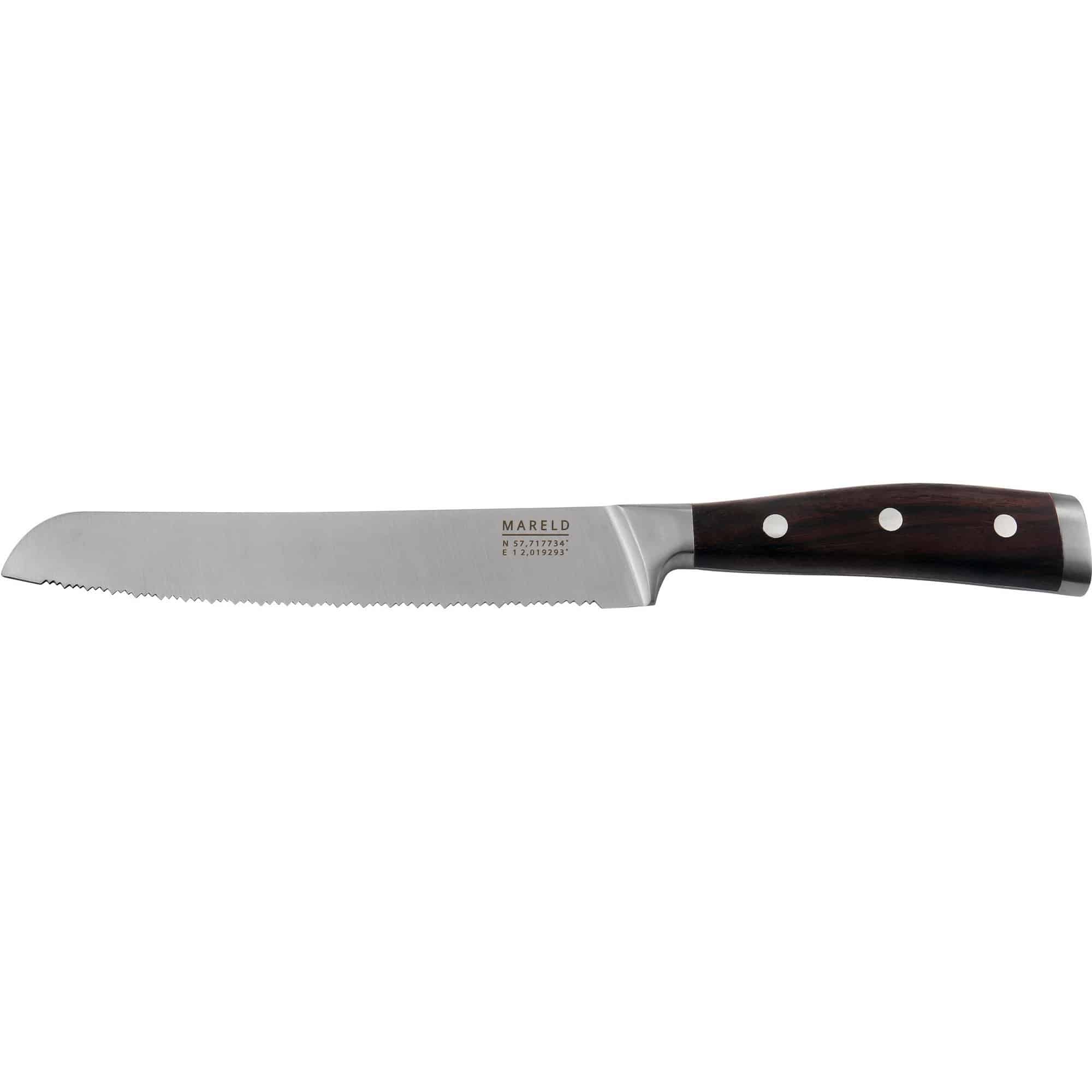 Mareld Brødkniv 20 cm. Sandeltre test