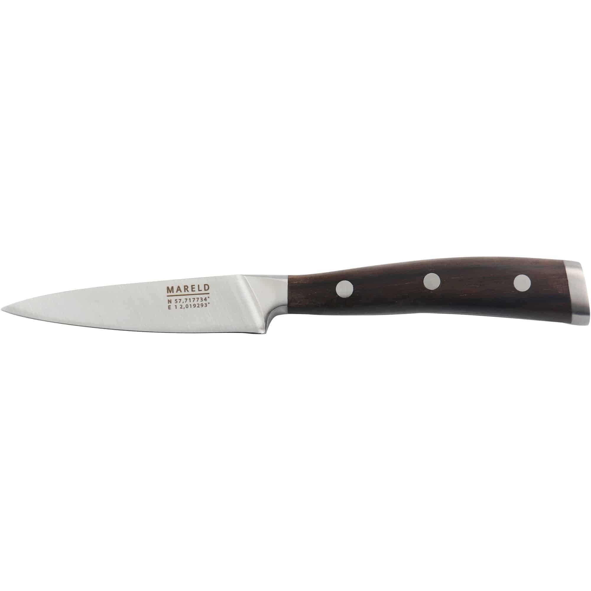 Mareld Skallkniv 9 cm. Sandeltre test