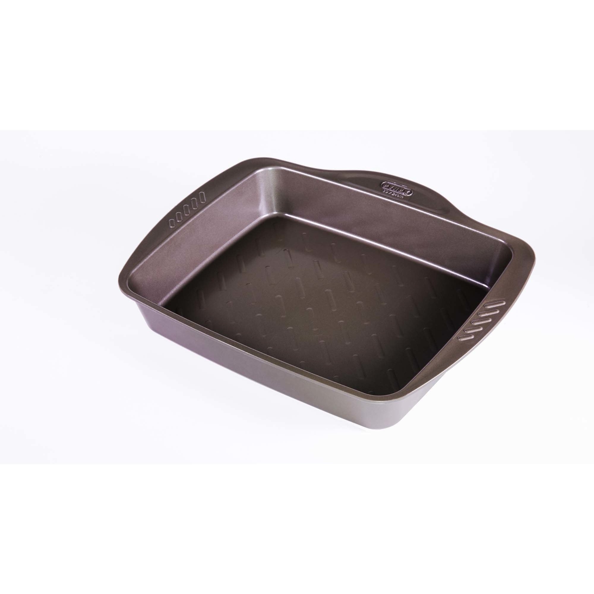 Pyrex Asimetria Ovnsform Kullstål Macadamia 35×27 cm test