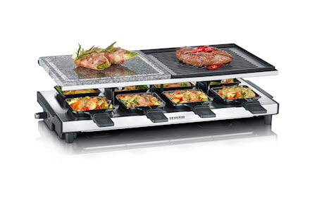 Raclettegrill Deluxe 8 panner test