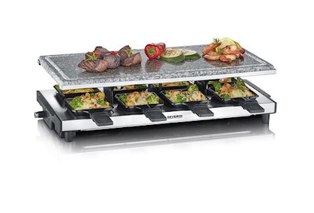 Raclettegrill Hel Naturstein 8 panner test
