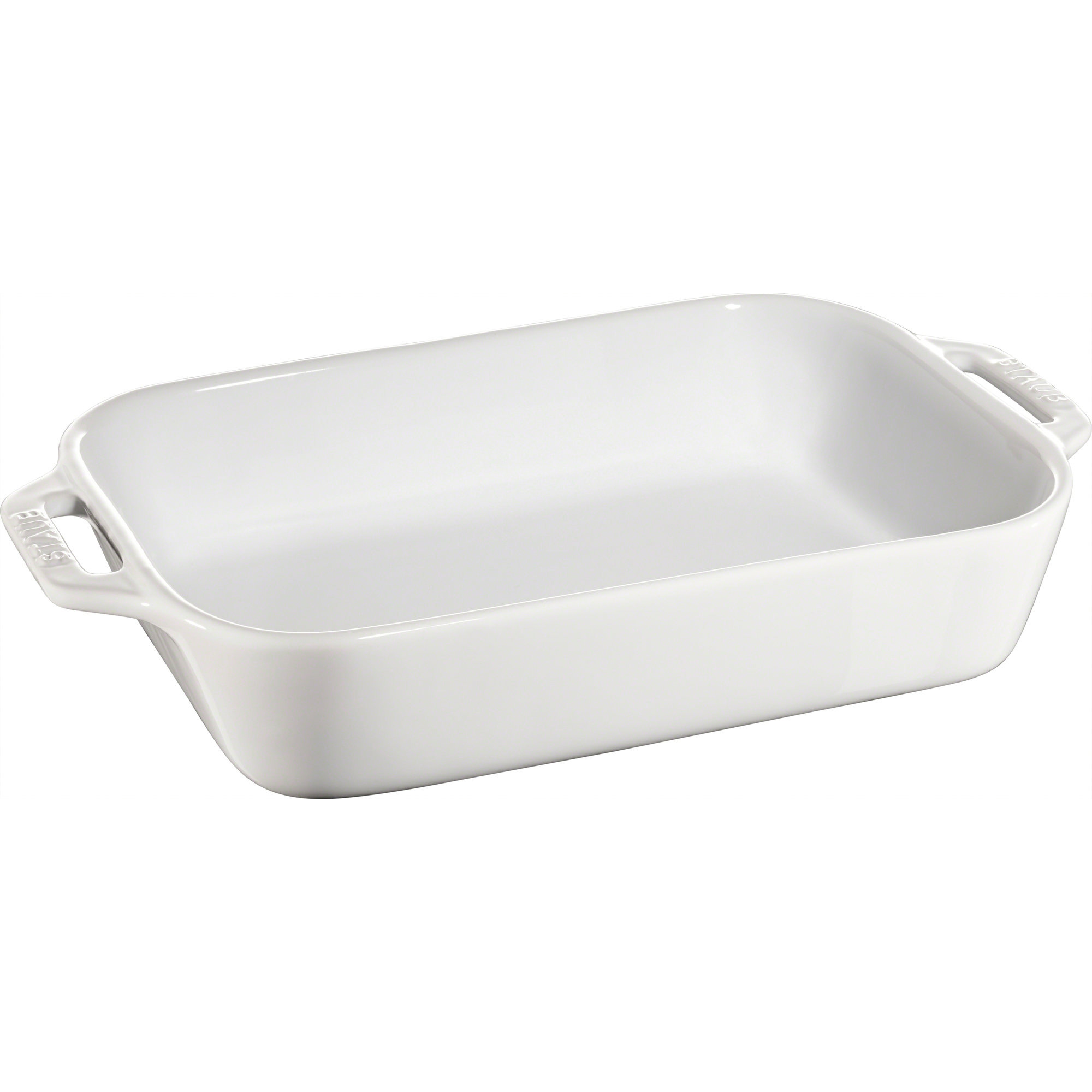 Staub Rektangulær Ovnsform 27 x 20 cm Hvit test