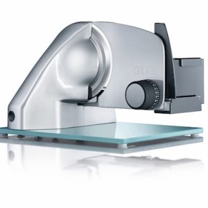 Vivo Twin, Påleggsmaskin med Glassbunn, Taggete + Glatt Knivblad