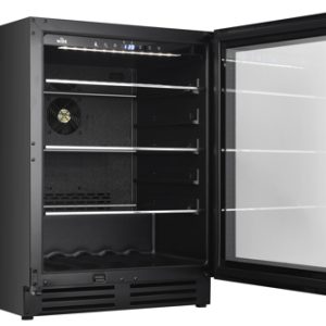 Witt Bc6082-1bg Kjøleskap - Svart/glass