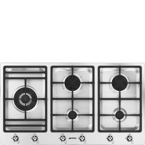Smeg Ps906-5 Gasstopp - Rustfritt Stål