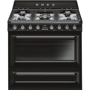 Smeg Tr90bl9 Gasskomfyr - Svart