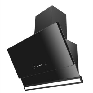 Witt Trim90bcon Vegghengt ventilator - Svart/glass