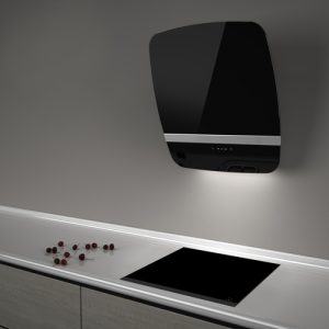 Witt Vision55 Black-2 Vegghengt ventilator - Svart/sølv