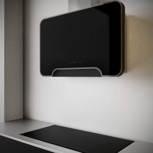 Witt Wonderblack-2 Vegghengt ventilator - Svart/glass