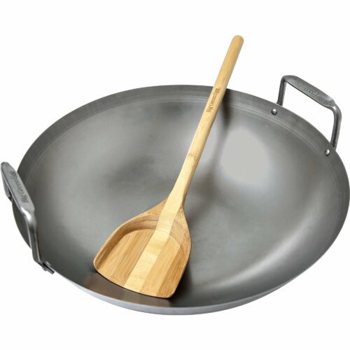 Big Green Egg Wokpanne med palett i bambus