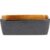 Bitz Fat rekt. 19x14cm svart/amber