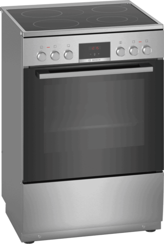 Bosch Hkr39a250u Serie 4 Keramisk komfyr – Rustfritt Stål