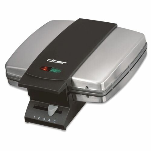 Cloer 1445 2 Pcs Steel/black 930 Watt Vaffeljern – Stål
