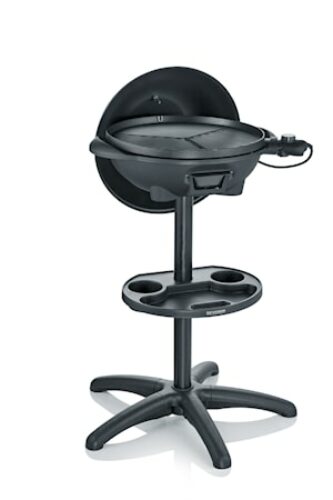 El-grill med Lokk og Termometer