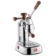 La Pavoni Europiccola Lusso Espressomaskin, 0,8 liter, Rustfritt stål med trehåndtak LPLELH01EU
