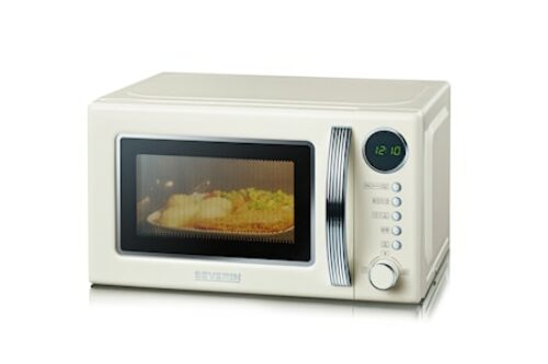 Mikrobølgeovn Retro 700W Elfenbenshvit