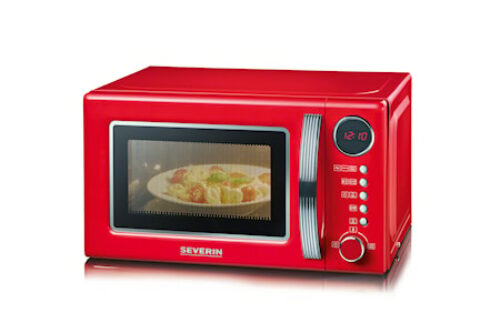Mikrobølgeovn Retro 700W Rød