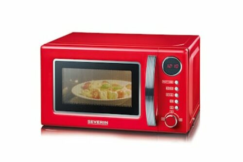 Mikrobølgeovn Retro 700W Rød