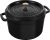 Rund gryte 24 cm 4,8 liter Matt Svart