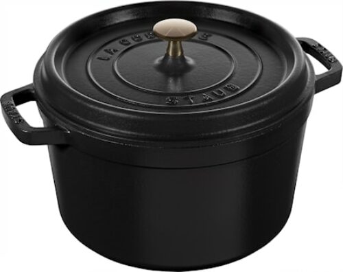 Rund gryte 24 cm 4,8 liter Matt Svart