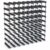 Traditional Wine Racks Vinstativ Påbyggingsbart 72 flasker Black Ash