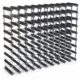 Traditional Wine Racks Vinstativ Påbyggingsbart 90 flasker Black Ash