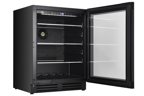 Witt Bc6082-1bg Kjøleskap – Svart/glass