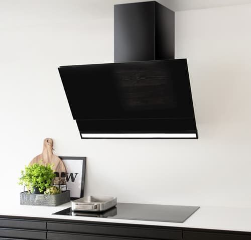 Witt Trim90bxcon Vegghengt ventilator – Svart